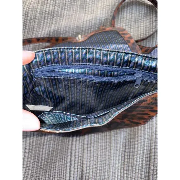 Animal Print Purse Womens Crossbody Top Handle Bag Adjustable Medium Easy Care - Picture 10 of 10